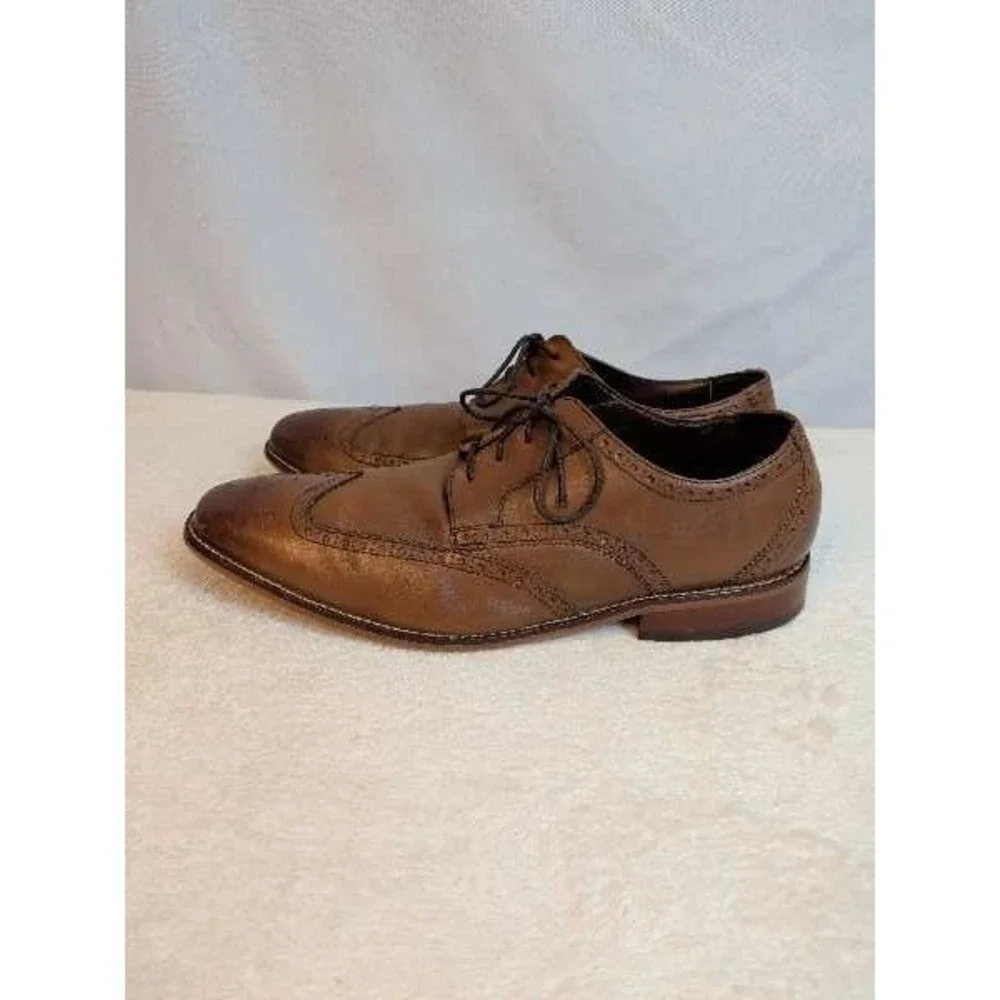 Florsheim 14137 Wingtip Oxford Shoes Mens Sz 12D‎ Leather Brown Dress